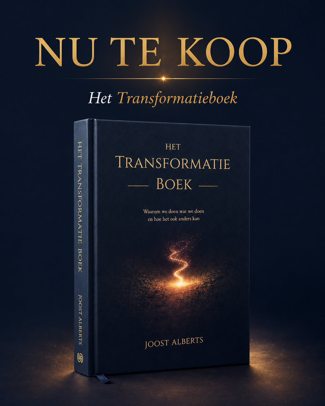 Promotiebeeld van Het Transformatieboek met de tekst NU TE KOOP